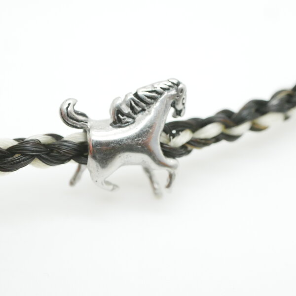 Pferd, Großlochperle Edelstahl, 5mm, Modulperle (K/7-B1)