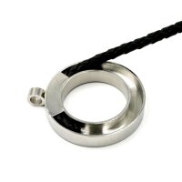 Pferdehaaranhänger, Ringscheibe zum Einlegen von Pferdehaar DIY