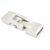 Knebelverschluss gebürstet, Edelstahl, für Bänder 10 x 3mm (K/9.C4)