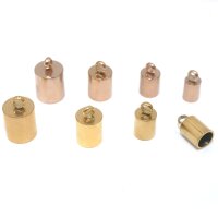 Endkappen 2 Stück 3-6 mm in golden, rosegold,...
