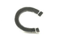 Hufeisen-Ohrstecker aus Edelstahl, zum Einlegen von Pferdehaar