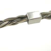 eckige 9mm, Hülse Edelstahl innen: 5x5mm, für...
