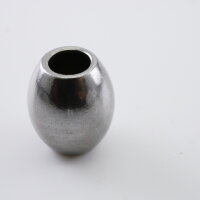 XXL Edelstahl Perle Olivenform 13x15, innen: 6mm,...