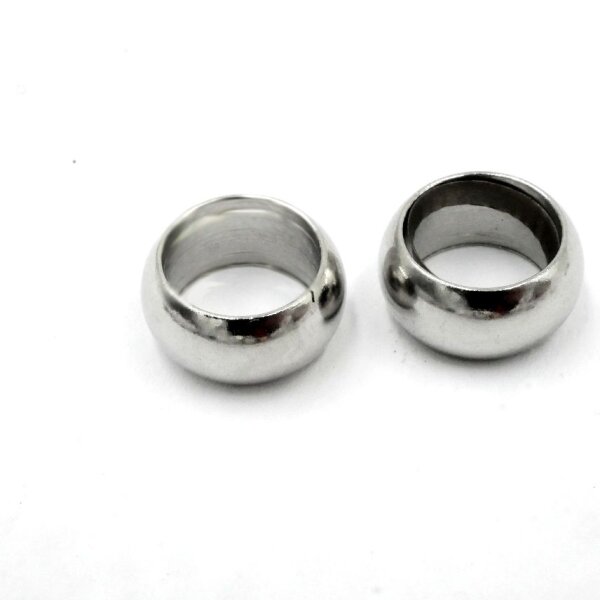 geschlossener Edelstahl Ring, Öse, 10x2,6mm - innen: 7mm (S1/B)