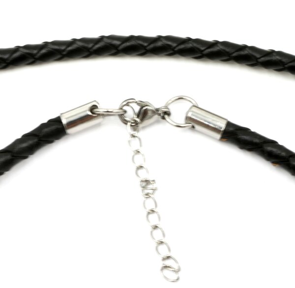 Edelstahl Set Karabiner mit Endkappe 1,3 bis 7mm, mit Verlängerung (K8/D