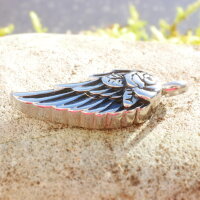 Titan-Flügel als Asche-Anhänger mit Gravur,...