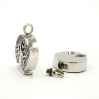 BAUM - Asche Anhänger mit Gravur, Mini Urne & Andenken Schmuck (S1/E)