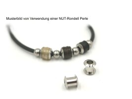 Nut - Rondell, Großlochperle, Modulperle für...