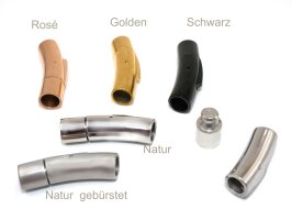 Schnappverschluß, Innen: 6mm, in rosé,...