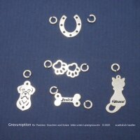Hund, Katze, Hufeisen und Co, 925 Silber,Tierische...
