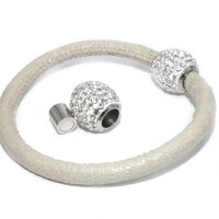 Edelstahl, Strass-Magnetverschluss, Innen: 6mm...