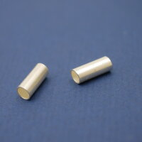 Rohr, 925 Silber, Hülse, i: 3,3mm, Länge: 10/, Wandstärke 0,3mm m. Gravuroption
