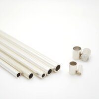 Rohr, 925 Silber, Hülse, Innen: 4mm, außen...