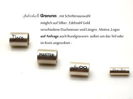Rohr, 925 Silber, Hülse, innen 5mm , außen 6mm...