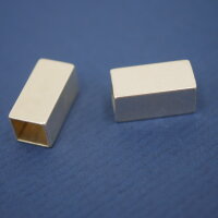 quadratisches, eckiges Rohr, innen 6x6mm,  4-kant, 925...