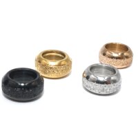 Edelstahl Rondelle 4mm breit, Innen 5mm, 8x4mm , 4 Farben...