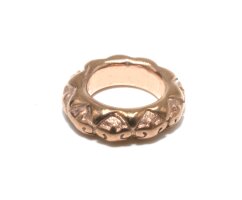 Ring, Rondel, Edelstahl rosegolden, 8,5 x 2,5mm innen 5mm...