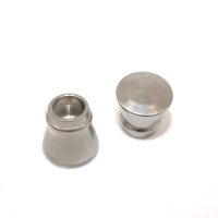 solide Endkappe, Kegel  Edelstahl,  Innen: 6mm, geschlossener Boden  (K/21-A8)-