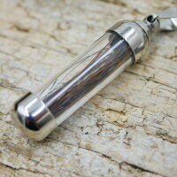 Anhänger mit Glas, Edelstahl zum Aufbewahren,...