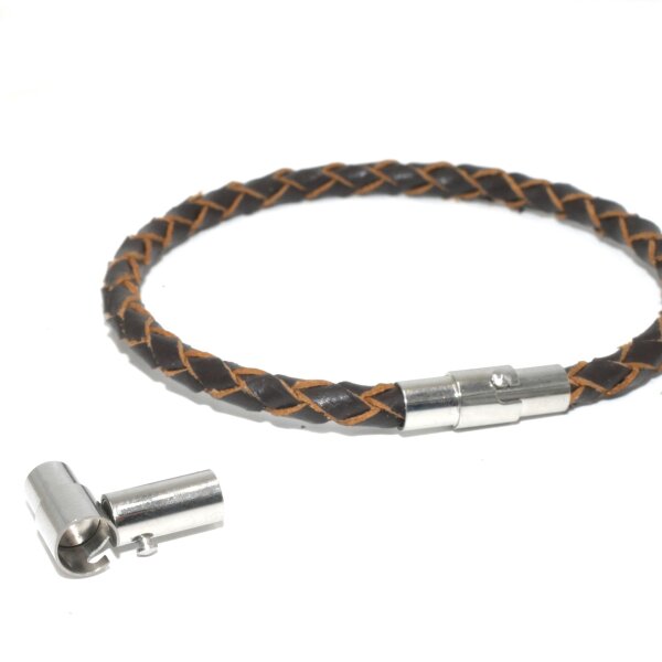 Edelstahl Magnet Bajonett-Verschluss mit Drehsicherung innen 4, 5 und 6mm (K33/D1-5)
