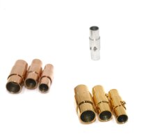 Edelstahl Magnet Bajonett-Verschluss mit Drehsicherung innen 4, 5 und 6mm (K33/D1-5)