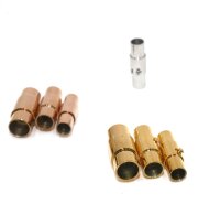 Edelstahl Magnet Bajonett-Verschluss mit Drehsicherung innen 4, 5 und 6mm (K33/D1-5)