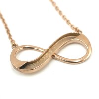 Infinity-Anhänger, horizontal für Pferdehaar mit Kette, 3 Farben, Gravuroption (K/1-A1)